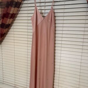 a new day Blush Backless Dress with Spaghetti Straps